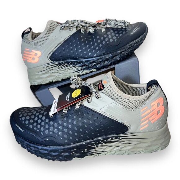 New Balance Hierro v4 Fresh Foam Trail Running Black/Trench MTHIERB4 Men's 9 - Picture 1 of 11